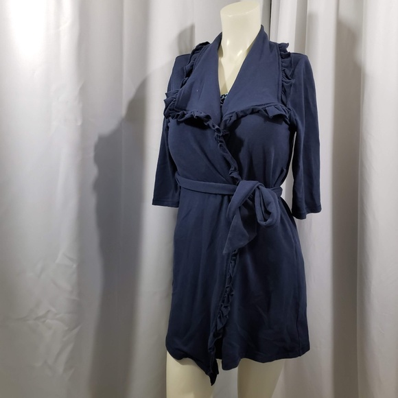 Linq Other - Linq Knit Short Ruffle Robe 				 Size S/M